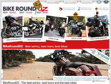 Tablet Screenshot of bikeroundoz.com